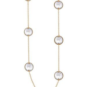 Swarovski Globe Strandage Rose Gold Crystal Necklace